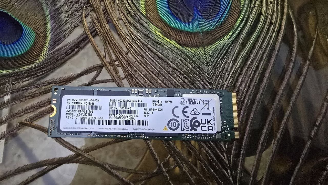 Ssd nvme samsung 256G